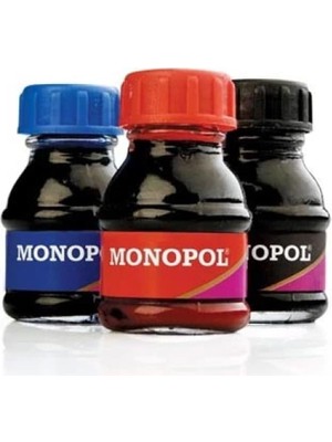 Monopol Çini Mürekkebi Cam Şişede Mavi 1103