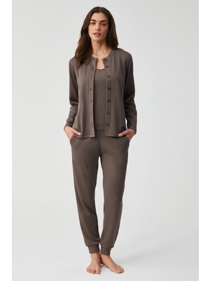 Penye Mood Üçlü Pijama Takımı