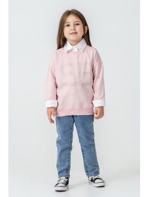 Kinderos Bb Taşlı Sweatshirt Kız Çocuk 3\'lü Takım - 26K 6333