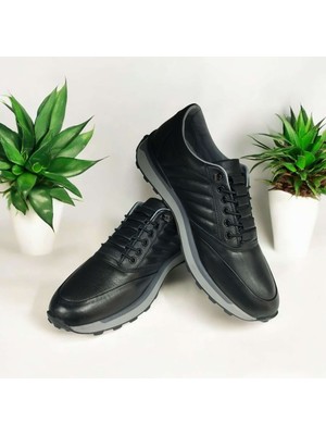 Daniel Ruffo SY-304 Erkek Hakiki Deri Ortopedik Lastikli Kaymaz Casual Ayakkabı