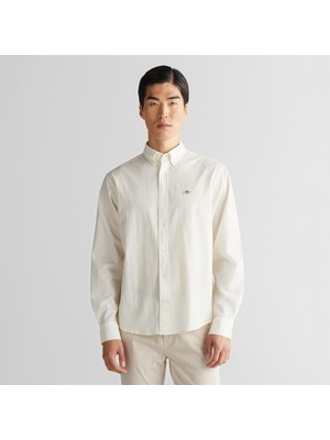 Gant Erkek Krem Regular Fit Gömlek Yaka Gömlek