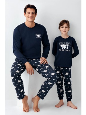 ENG Rolypoly 3718-S Erkek Uzun Kol Pijama Takım