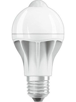 Star+Led Lamba E27 Tabanlı, Sıcak Beyaz (2700K), 9 W, Hareket Sensörlü, Klasik Armut Şekli, 60W Ampul Için Yedek, Mat, LED Star Hareket Sensörü Klasik A