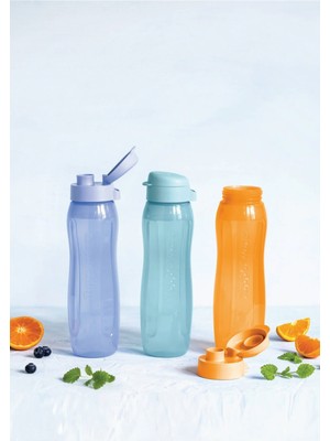 Tupperware Eko Şişe (Slim) Suluk Şişe 750 ml 3'lü Set Matara Çevre Dostu
