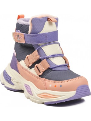 Ayk's Mor-Pudra Içi Polarlı Bilek Boy Çocuk Bot 2087 F