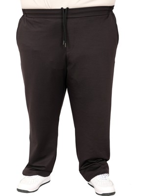 ModeXL Mode Xl Siyah  Erkek Eşofman Altı 6XL %65 Pamuk %30 Poly %5 Likra Rahat Kullanım İçin Tasarlandı