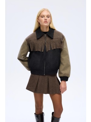 Quzu Kadın Ceket CKT01037 Siyah