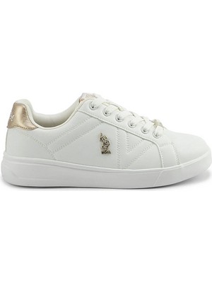 U.s. Polo Assn. A102021411 5f Exxy 5pr Kadın Klasik Sneaker Beyaz