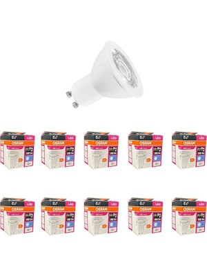 4,5W GU10 LED Ampul 4000K – 10'lu Ekonomik Paket | Günışığı, 350 Lümen, 36° Işık Açısı, Enerji Tasarruflu, 15000 Saat Ömürlü