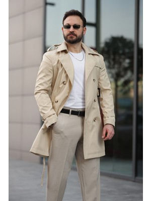 Baselco Apoletli Kemerli Trençkot