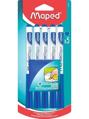 Beyaz Tahta Kalemi Mavi - 5'li