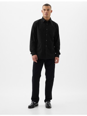 Gap Erkek Siyah Standard Fit Oxford Gömlek