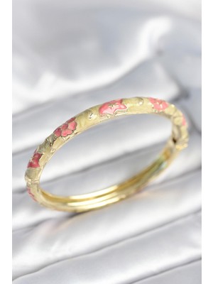 Prativas Yeşil Krem Renk Detaylı Mineli Kelepçe - PRT3500EB09219