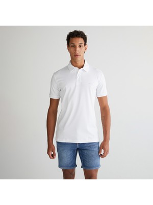 Gant Erkek Beyaz Slim Fit Polo