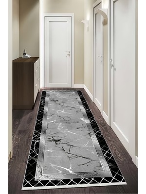 Bazaar Forum Pamuk Taban Dijital Baskı Kaymaz Tüy Dökmeyen Makinada Yıkanabilir Salon Halısı Mutfak Halısı