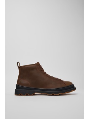 Camper Erkek Brutus Deri Bot - Koyu Kahverengi