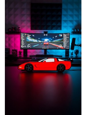 MEKTrend Chevrolet Corvette C5 Tasarımlı Dekoratif Aydınlatma