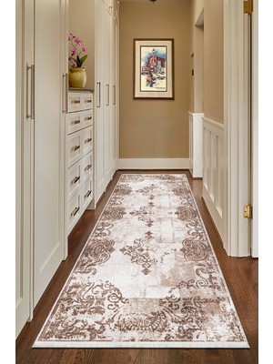 Bazaar Forum Pamuk Taban Dijital Baskı Kaymaz Tüy Dökmeyen Makinada Yıkanabilir Salon Halısı Mutfak Halısı