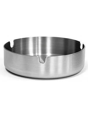 YUNUSOĞLU HOME Küllük Büyük Boy Yuvarlak Paslanmaz Çelik 10 cm