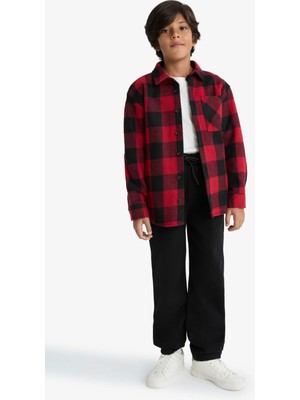 DeFacto Standart Paça Pelüş Astar Jogger Pantolon Erkek Çocuk F1976A825WN