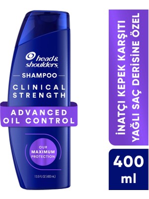 Head&Shoulders Yağ Dengeleyici Şampuan 400 ml Kepek Karşıtı Etki ile Kadınlar İçin Derinlemesine Temizlik