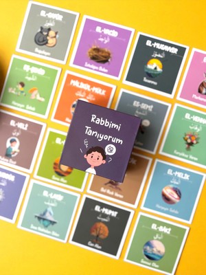 Ramazan- Rabbimi Tanıyorum -Resimli Esmaül Hüsna Kartları