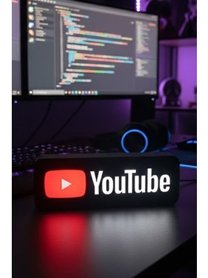 MEKTrend Youtube Logolu Dekoratif Aydınlatma