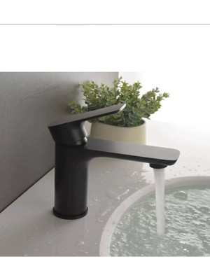 HDF Lavabo Bataryası Silver Mat Siyah Design Lavabo Armatür