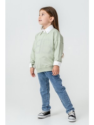 Kinderos Bb Taşlı Sweatshirt Kız Çocuk 3\'lü Takım - 26K 6333