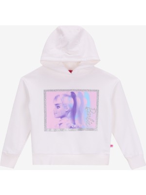 Barbie Baskılı Kız Çocuk Ekru Sweatshırt BRB5WG-SWT6630