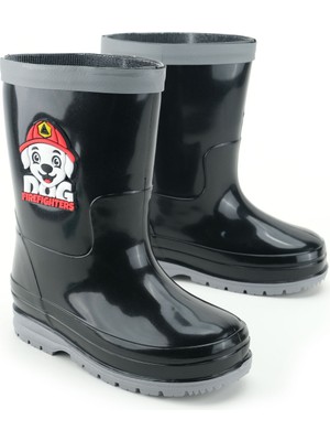 Gezer Erkek Çocuk Kışlık PVC Su Gecirmez İçinde Harici Çıkarılabilir Çoraplı Yağmur Bot Çizme