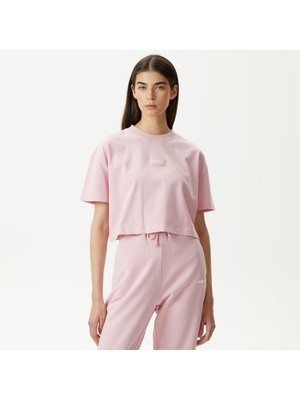 United4 Unıted4 Classic Kadın Pembe Crop T-Shirt