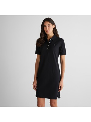 Gant Kadın Siyah Regular Fit Elbise