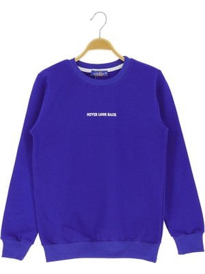 Crassi Erkek Çocuk Arkası Baskılı Sweatshirt 2 İplik Şardonlu