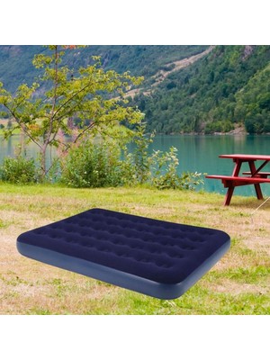 MCM Group Çift Kişilik Yumuşak Şişme Yatak-Kolay Hazırlanır Rahat Misafir Yatağı Kamp Yatağı (203 cm X152 Cm)