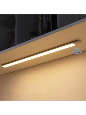Hareket Sensörlü 3 Işık Modlu Lamba Dolap Mutfak Işığı - 40 LED - 40 cm Usbli-Şarj