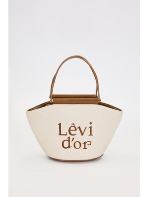 Levidor Lêvi D'or Yeşil Hasır Görünümlü El Çantası