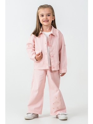 Kinderos Incili Çiçek Nakışlı Kız Çocuk 3\'lü Takım - 26K 6367