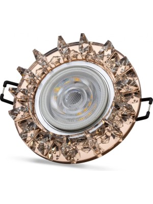 MCM Group Noas YL65 1687 Podos LED Çerçeveli 4000K Kristal Cam Spot Kasa - Priz ve Anahtar Için Uyumlu Çerçeve