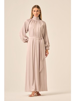 Ftz Women Kadin Ipek Saten Elbise  Taş 31208