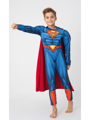 Disney Superman Kostümü Kaslı Lisanslı