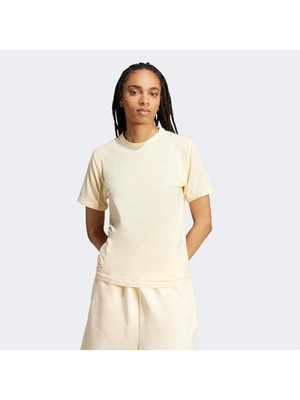 Adidas Premium Essentials Kadın Bej T-Shirt.-