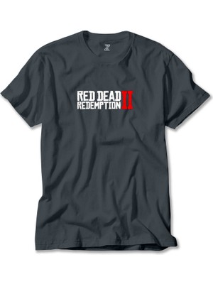 Red Dead Redemption 2 Text Füme Tişört Liyada