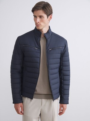 LC Waikiki Izr Yeni Sezon Slim Fit Dik Yaka Erkek Deri Görünümlü CEKET_8684684516686