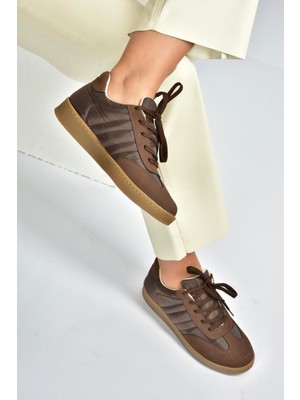 Fox Shoes V820104404 Kahverengi Kumaş Spor Ayakkabı Sneakers