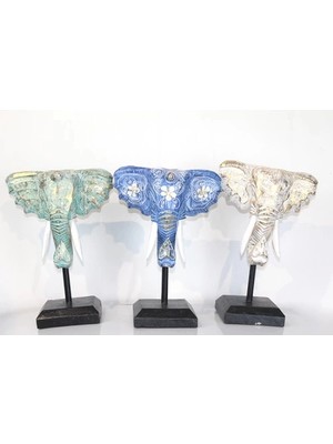 Ronanna Maun Ağacı Fil Kafası Dekoratif