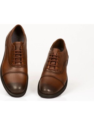 %100 Deri Kahverengi Klasik Ayakkab?, Ba?c?kl? Kahverengi ??k Erkek Kundura, Tak?m Elbise Ayakkab?s?