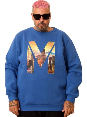 Mode Xl Büyük Beden Erkek Sweat Bisiklet M U25807