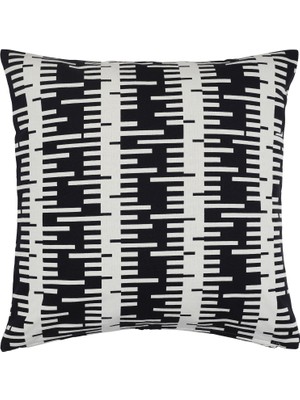 Hobiurun Kırlent kılıfı, kırık beyaz-siyah, 50x50 cm