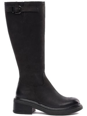 Greyder 35182 Kadın Hakiki Deri Tokalı Günlük Çizme